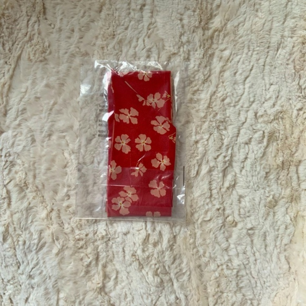Madewell Silk Skinny Bandana Red